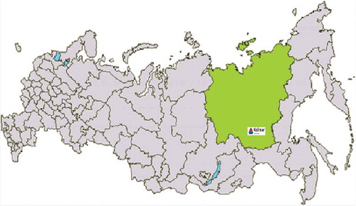 Figure 1. Location of the Karmen Coal Mining Project within the Russian Federation.Source: Project Karmen. Environmental and Social Impact Assessment, 2014.