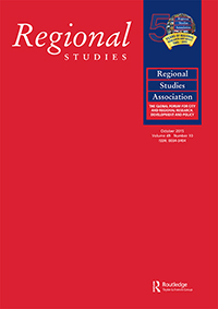 Cover image for Regional Studies, Volume 49, Issue 10, 2015