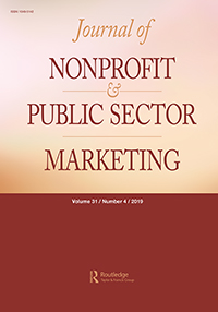 Cover image for Journal of Nonprofit & Public Sector Marketing, Volume 31, Issue 4, 2019