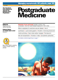 Cover image for Postgraduate Medicine, Volume 87, Issue 8, 1990