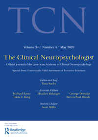 Cover image for The Clinical Neuropsychologist, Volume 34, Issue 4, 2020