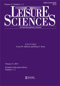 Cover image for Leisure Sciences, Volume 41, Issue 1-2, 2019