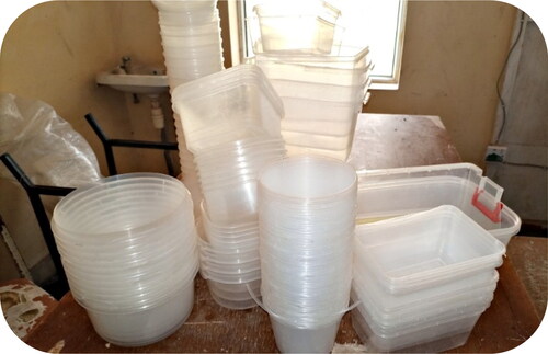 Figure 1. Polypropylene in-house waste plastics.