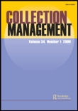 Cover image for Collection Management, Volume 37, Issue 3-4, 2012