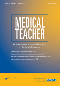 Cover image for Medical Teacher, Volume 39, Issue 11, 2017