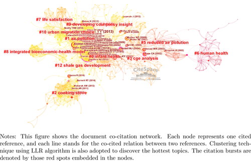 Figure 10. Document co-citation network.Source: Authors.