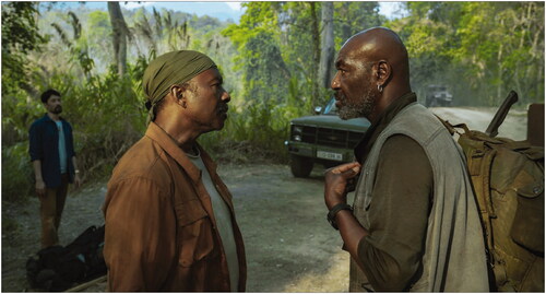 Da 5 Bloods (2020). Directed by Spike Lee. Shown from left: Johnny Nguyen (billed as Johnny Tri Nguyen), Clarke Peters, Delroy Lindo. Photo courtesy of Netflix/Photofest.
