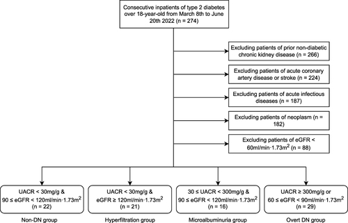 Figure 1 Flowchart of the enrollment and grouping of the patients.