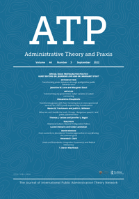 Cover image for Administrative Theory & Praxis, Volume 44, Issue 3, 2022