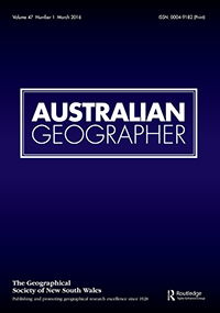 Cover image for Australian Geographer, Volume 47, Issue 1, 2016