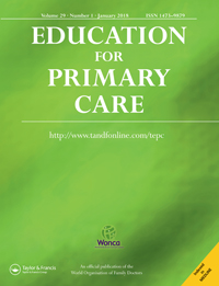 Cover image for Education for Primary Care, Volume 29, Issue 1, 2018