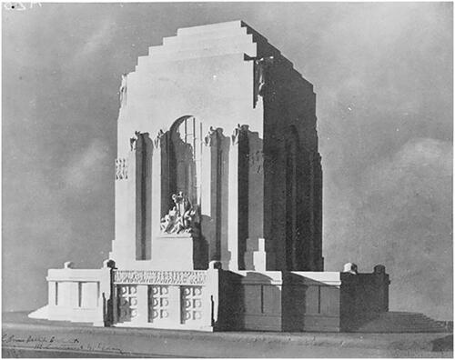 Figure 3. Bruce Dellit, Plaster model of Sydney Anzac Memorial, 1930.