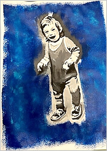 Figure 24. N.’s self-portrait as a joyful child.