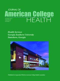 Cover image for Journal of American College Health, Volume 65, Issue 7, 2017