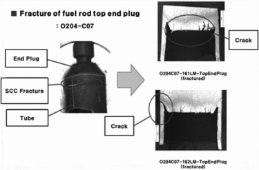 Figure 1. Fuel rod weldment SCC fracture.