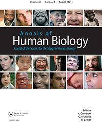 Cover image for Annals of Human Biology, Volume 48, Issue 5, 2021