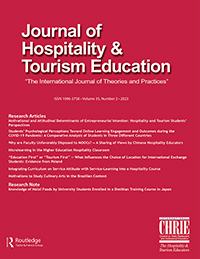 Cover image for Journal of Hospitality & Tourism Education, Volume 35, Issue 2, 2023