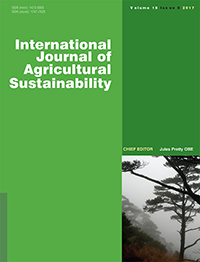 Cover image for International Journal of Agricultural Sustainability, Volume 15, Issue 5, 2017