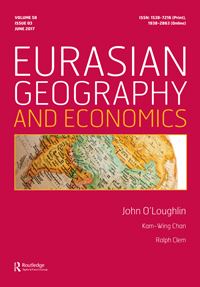 Cover image for Eurasian Geography and Economics, Volume 58, Issue 3, 2017