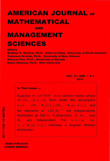 Cover image for American Journal of Mathematical and Management Sciences, Volume 31, Issue 1-2, 2011