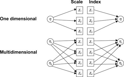 Figure 1 Types of multi-item questionnaires.