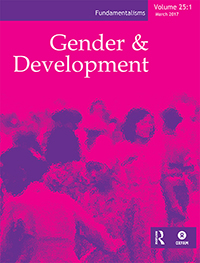 Cover image for Gender & Development, Volume 25, Issue 1, 2017