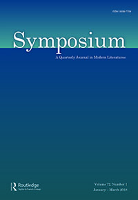 Cover image for Symposium: A Quarterly Journal in Modern Literatures, Volume 72, Issue 1, 2018