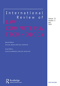 Cover image for International Review of Law, Computers & Technology, Volume 33, Issue 2, 2019