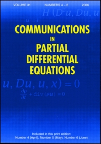 Cover image for Communications in Partial Differential Equations, Volume 23, Issue 11-12, 1998