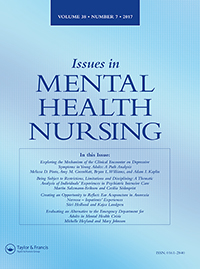 Cover image for Issues in Mental Health Nursing, Volume 38, Issue 7, 2017