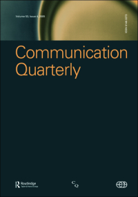 Cover image for Communication Quarterly, Volume 65, Issue 1, 2017