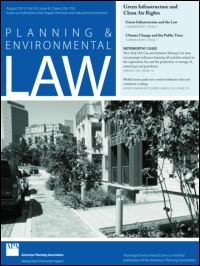Cover image for Planning & Environmental Law, Volume 64, Issue 5, 2012
