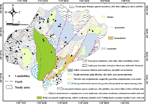 Figure 2. Geologic map of the study area.