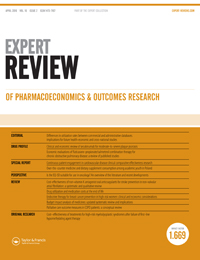 Cover image for Expert Review of Pharmacoeconomics & Outcomes Research, Volume 16, Issue 2, 2016