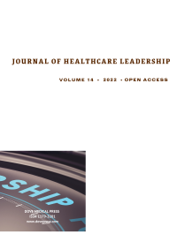 Cover image for Journal of Healthcare Leadership, Volume 5, 2013