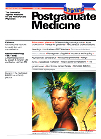 Cover image for Postgraduate Medicine, Volume 81, Issue 1, 1987