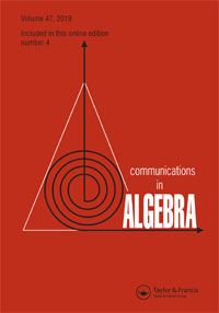 Cover image for Communications in Algebra, Volume 47, Issue 4, 2019