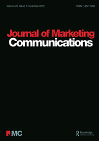 Cover image for Journal of Marketing Communications, Volume 25, Issue 7, 2019