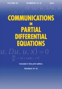 Cover image for Communications in Partial Differential Equations, Volume 48, Issue 10-12, 2023