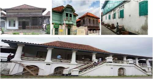 Figure 4. Ancient Arab House in Kampung Al-Munawar Palembang and the Ancient Chinese Captain’s House in Palembang.