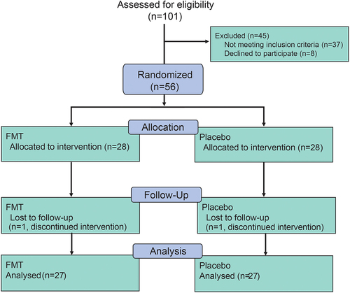 Figure 1. Flow chart of patients included and excluded in this trial.