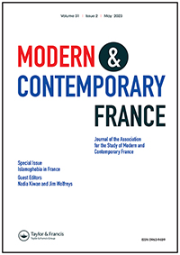 Cover image for Modern & Contemporary France, Volume 31, Issue 2, 2023