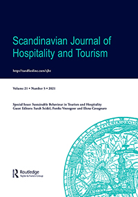 Cover image for Scandinavian Journal of Hospitality and Tourism, Volume 21, Issue 5, 2021