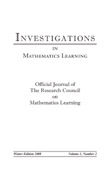 Cover image for Investigations in Mathematics Learning, Volume 1, Issue 2, 2008