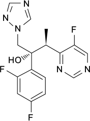 Figure 3 Chemical structure of voriconazole.