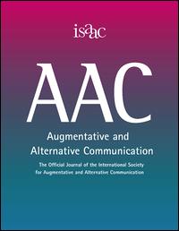 Cover image for Augmentative and Alternative Communication, Volume 33, Issue 1, 2017