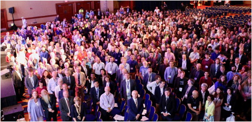 Figure 1. Photograph of delegates at the Opening Ceremony of ICC2017 (image courtesy of Eric Anderson, CaGIS)