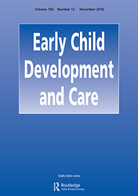 Cover image for Early Child Development and Care, Volume 186, Issue 12, 2016