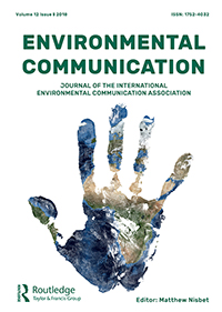 Cover image for Environmental Communication, Volume 12, Issue 8, 2018