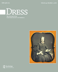 Cover image for Dress, Volume 42, Issue 2, 2016